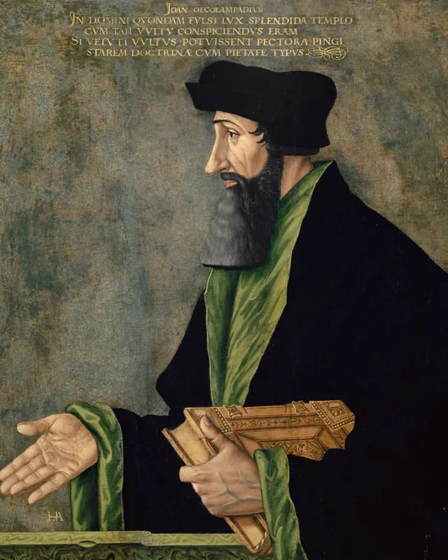 Retrato de Johannes Oecolampadius